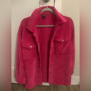 Women's Pink Corduroy Jacket